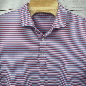 Turtleson Golf Polo Shirt‎ Mens 2XL Stripe Performance Athletic Casual Preppy